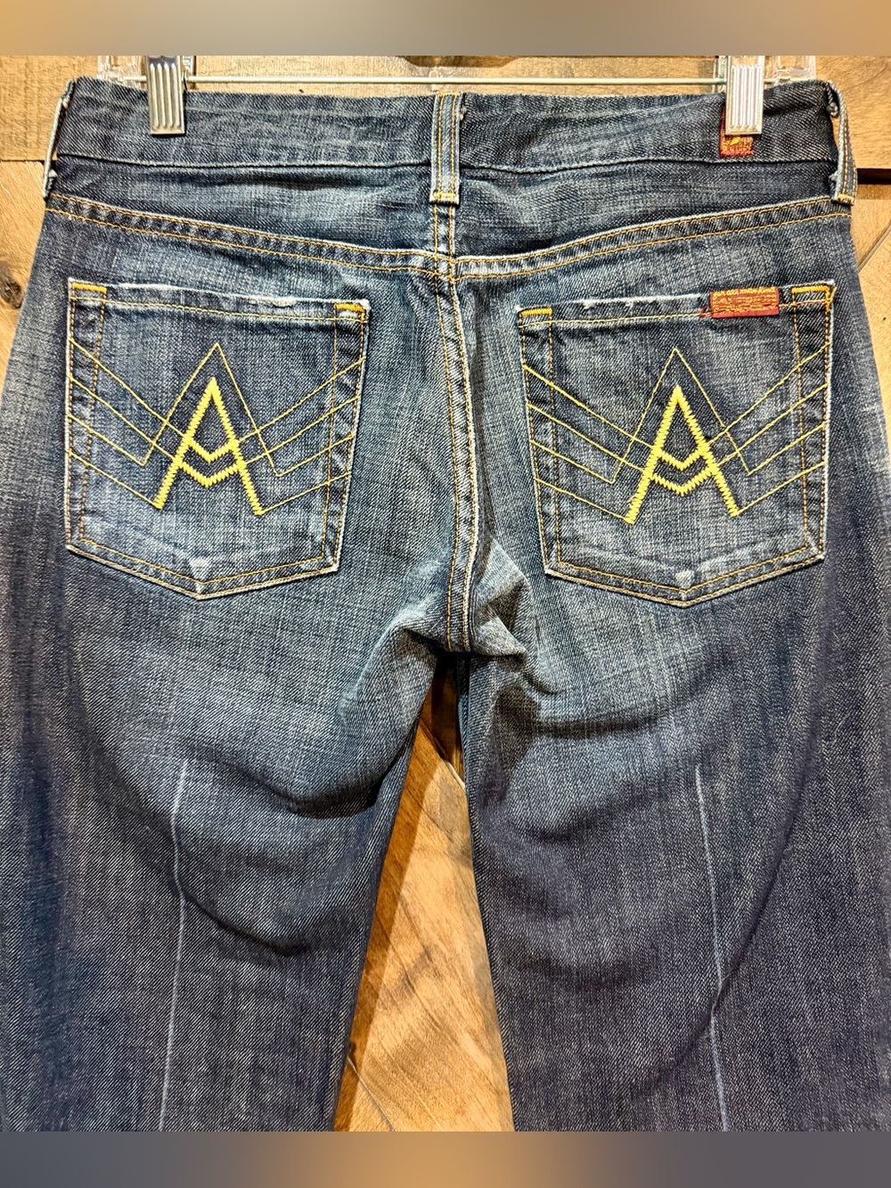 7FAMK Dark Wash A-Pocket Jeans Sz 28 - Picture 4 of 16